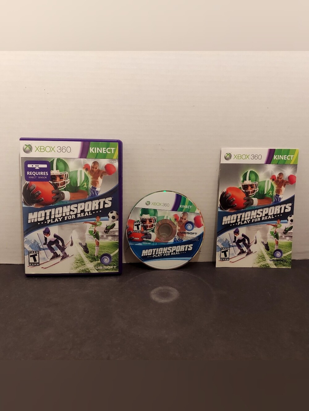 MotionSports Play For Real Xbox 360 Like complete Manual Kinect motion sports